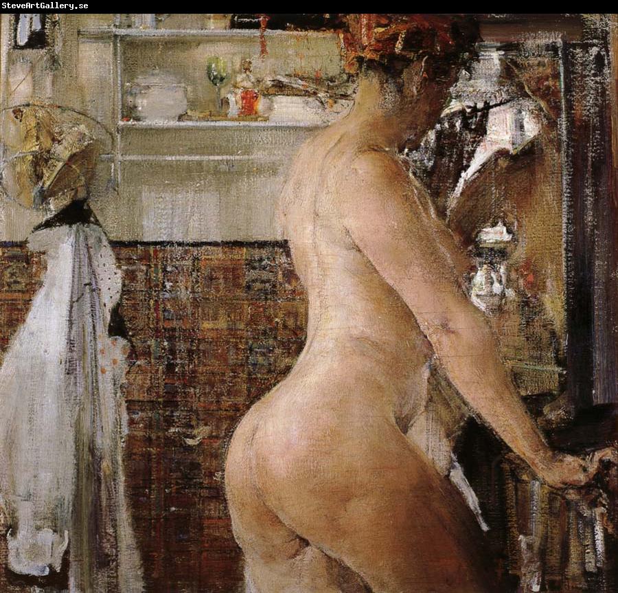 Nikolay Fechin Nude take a shower